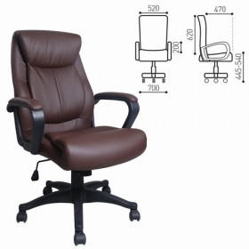 Кресло офисное BRABIX Enter EX-511 (коричневый) в Подгорном - podgornyj.katalogmebeli.com | фото