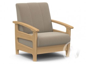 Кресло для отдыха Омега (бук лак/CATANIA LATTE) в Подгорном - podgornyj.katalogmebeli.com | фото