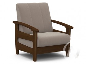 Кресло для отдыха Омега (орех лак/CATANIA COCOA) в Подгорном - podgornyj.katalogmebeli.com | фото