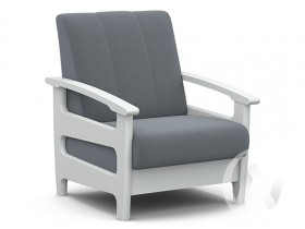 Кресло для отдыха Омега (снег лак/CATANIA SILVER) в Подгорном - podgornyj.katalogmebeli.com | фото