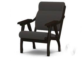 Кресло Вега-10 (венге лак/ULTRA GRAFIT) в Подгорном - podgornyj.katalogmebeli.com | фото
