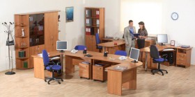 Мебель для персонала Альфа 61 Ольха в Подгорном - podgornyj.katalogmebeli.com | фото